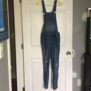 Denim overalls